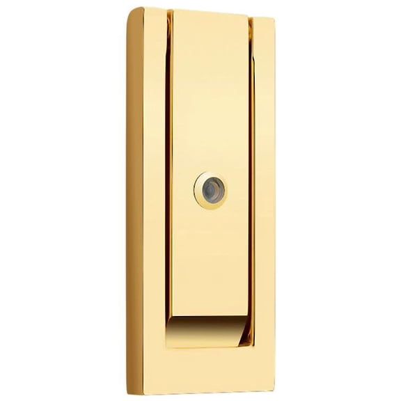 Baldwin 0185003 Modern Rectangular Door Knocker - Brass