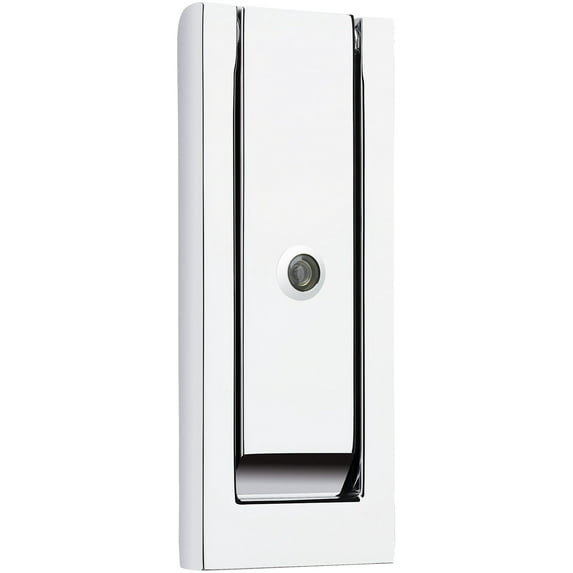 Baldwin 0185 Modern Rectangular Door Knocker - Chrome