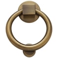 thumbnail image 1 of Baldwin 0195050 Ring Style Solid Brass Door Knocker - Black, 1 of 7
