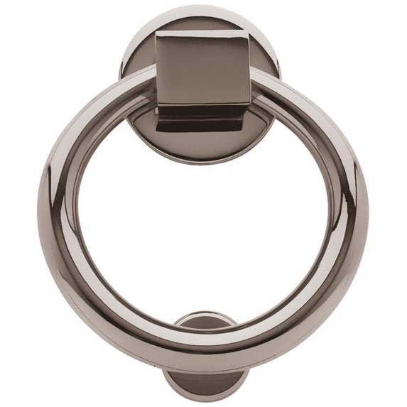 Baldwin 0195055 Ring Style Solid Brass Door Knocker - Nickel