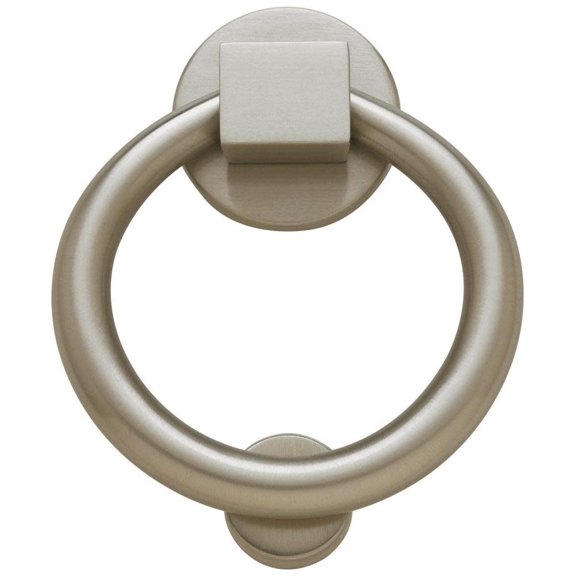Baldwin 0195 Ring Style Solid Brass Door Knocker - Nickel