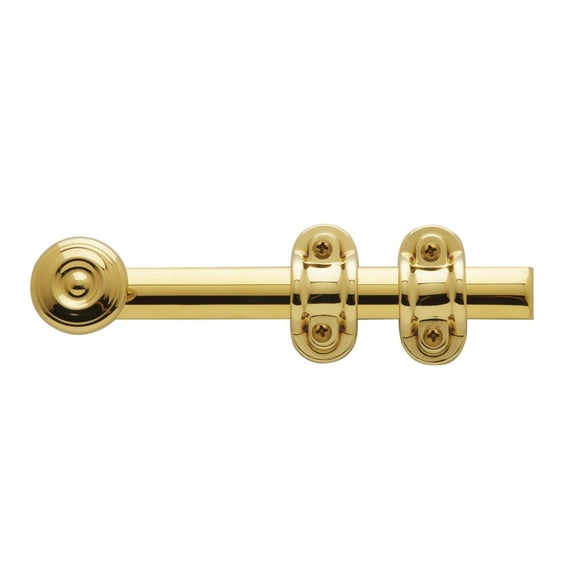 Baldwin 0379031 Surface Bolt, Unlacquered Bright Brass