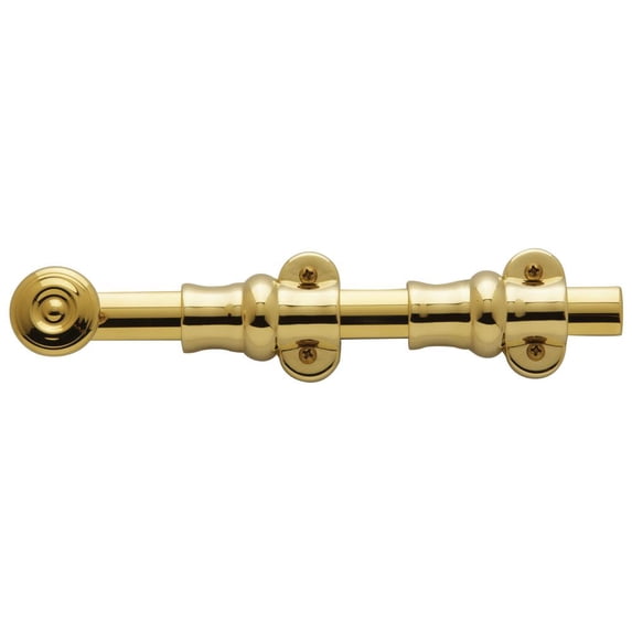 Baldwin 0380003 8 in. Surface Bolt, Brass