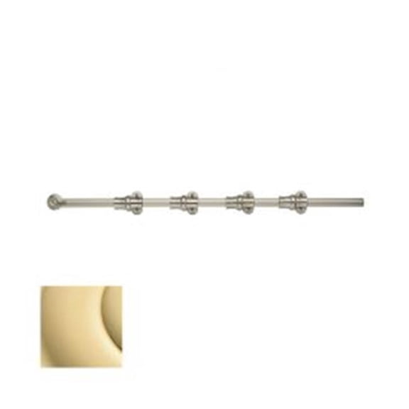 Baldwin 0383031 24" Ornamental Surface Bolt Unlacquered Brass Finish