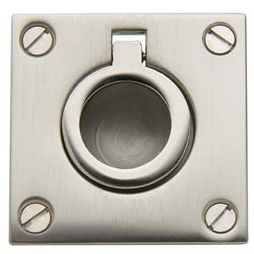 Baldwin 0393.150 flush ring door pull for sliding doors, satin nickel - image 1 of 1