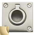 thumbnail image 1 of Baldwin 0393030 1.625 x 1.625 in. Flush Ring Pull, Polished Brass, 1 of 7