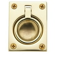 thumbnail image 1 of Baldwin 0394030 Flush Ring Pull, Polished Brass, 1 of 7