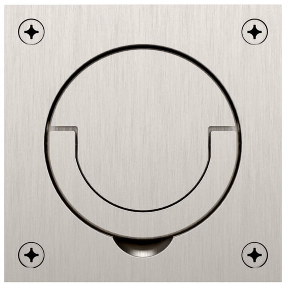 Baldwin 0397056 Flush Ring Pull, Satin Nickel