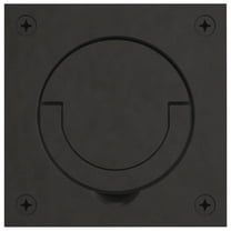 Baldwin 0397102 3.5 x 3.5 in. Flush Ring Pull, Oil-Rubbed Bronze