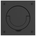 thumbnail image 1 of Baldwin 0397.Sol 3-1/2" X 3-1/2" Solid Brass Flush Ring Pull For Latches/Locks - Black, 1 of 1