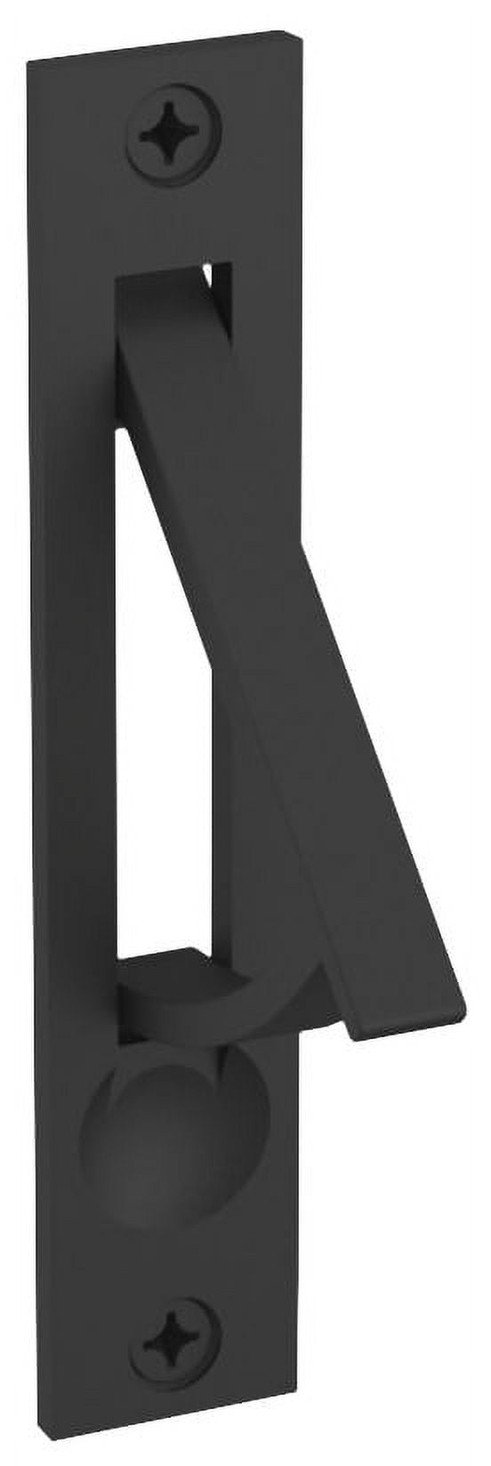 Satin Black Solid Brass Edge Pull for Pocket Doors