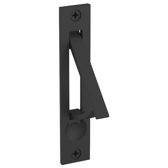 Baldwin 0465 3/4" X 3-7/8" Solid Brass Edge Pull - Black
