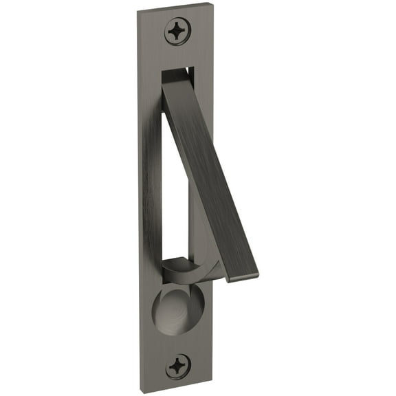 Baldwin 0465 3/4" X 3-7/8" Solid Brass Edge Pull - Lifetime Graphite Nickel