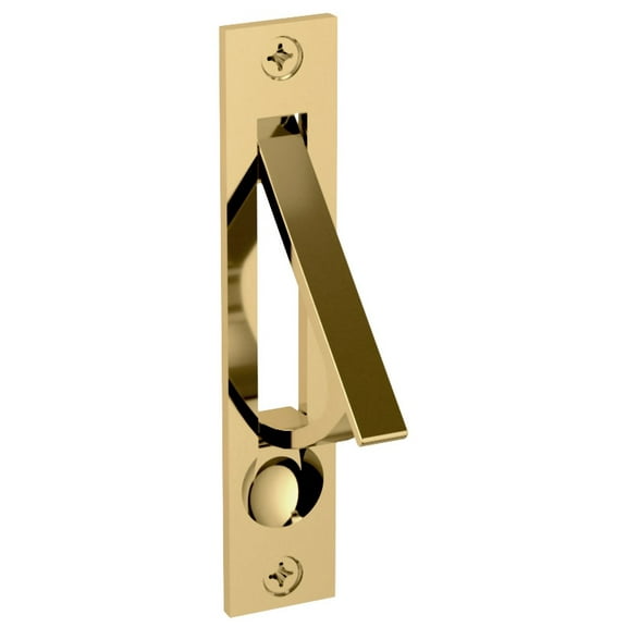 Baldwin 0465031 Edge Pull, Non Lacquered Brass