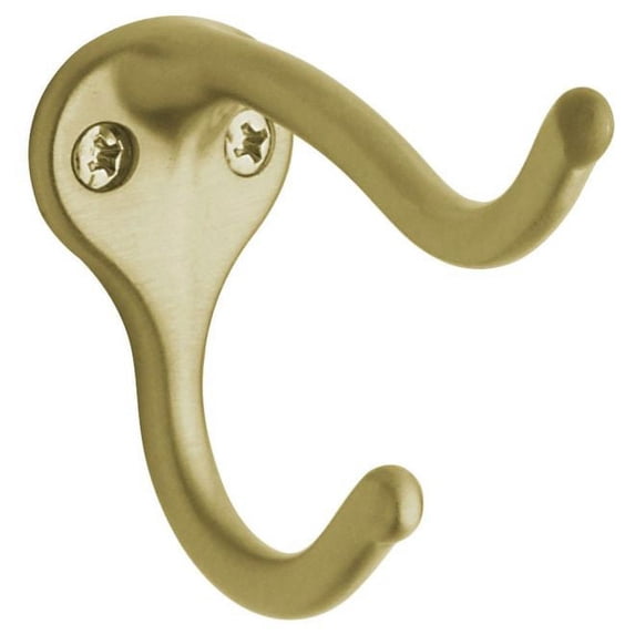 Baldwin 0740040 Costume Hook Satin Brass Finish