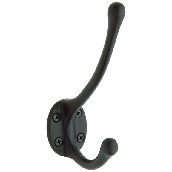 Baldwin 0742190 Estate Double Robe Hook - Black