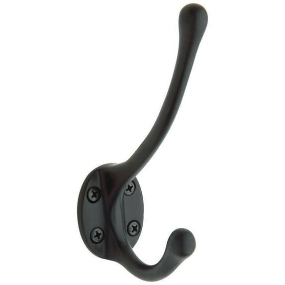 Baldwin 0742190 Estate Double Robe Hook - Black