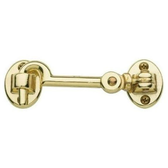 Baldwin 0951033 Cabin Door Hook, Vintage Brass