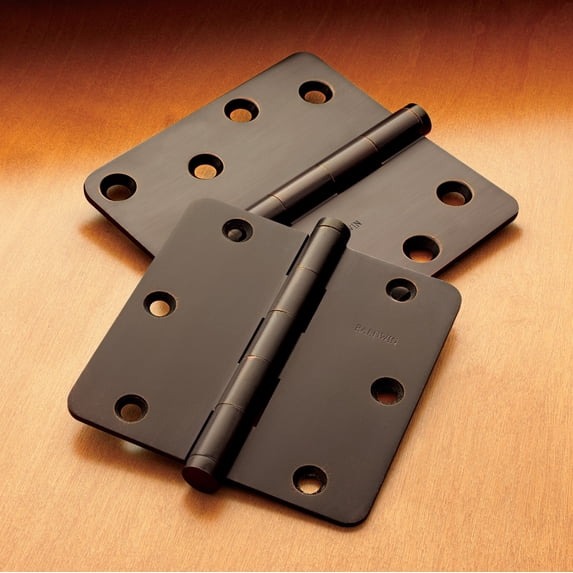 Baldwin 1030031I Square Corner Hinge, Non-Lacquered Brass
