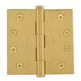 thumbnail image 1 of Baldwin 1040003INRP Square Mortise Hinge, Non Removable Pin Lifetime Brass, 1 of 1