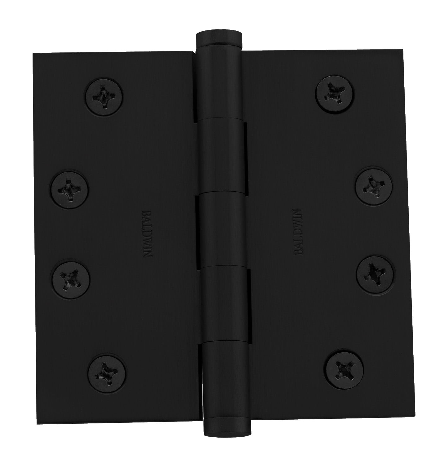 Satin Black 4 x 4 Inch Square Corner Door Hinge