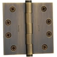 thumbnail image 1 of Baldwin 1040050I 4 x 4 in. Square Corner Hinge, Satin Brass & Black, 1 of 7