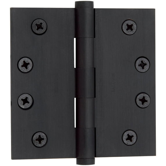 Baldwin 1040102I Square Corner Hinge, Oil-Rubbed Bronze