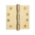 thumbnail image 1 of baldwin 1041402i square ball bearing mortise hinge, distressed oil rubbed bronze, 1 of 1