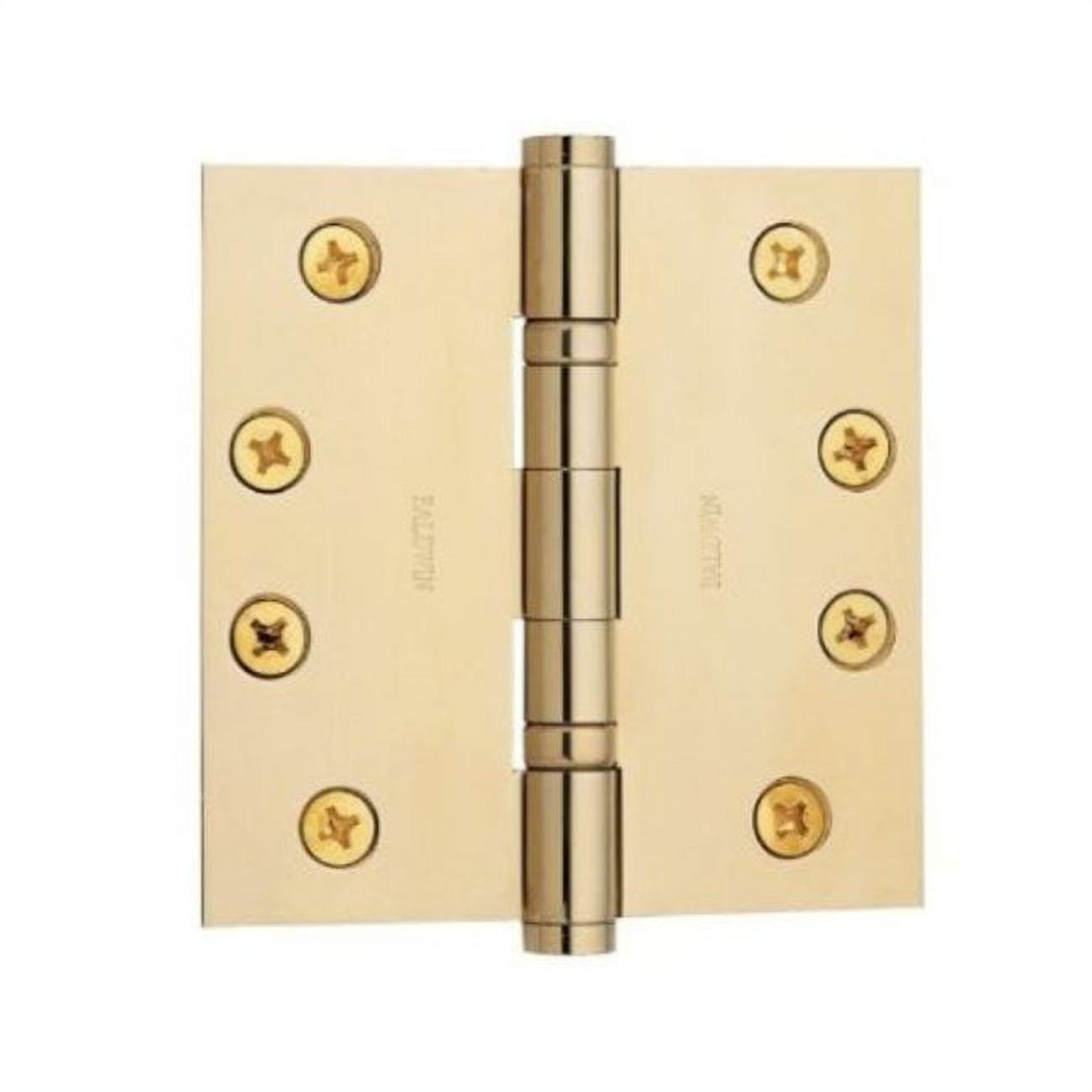 4 x 4 Inch Unlacquered Brass Ball Bearing Mortise Hinge