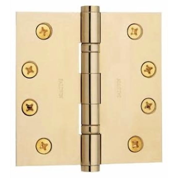 Baldwin 1041060I Ball Bearing Hinge, Satin Brass & Brown