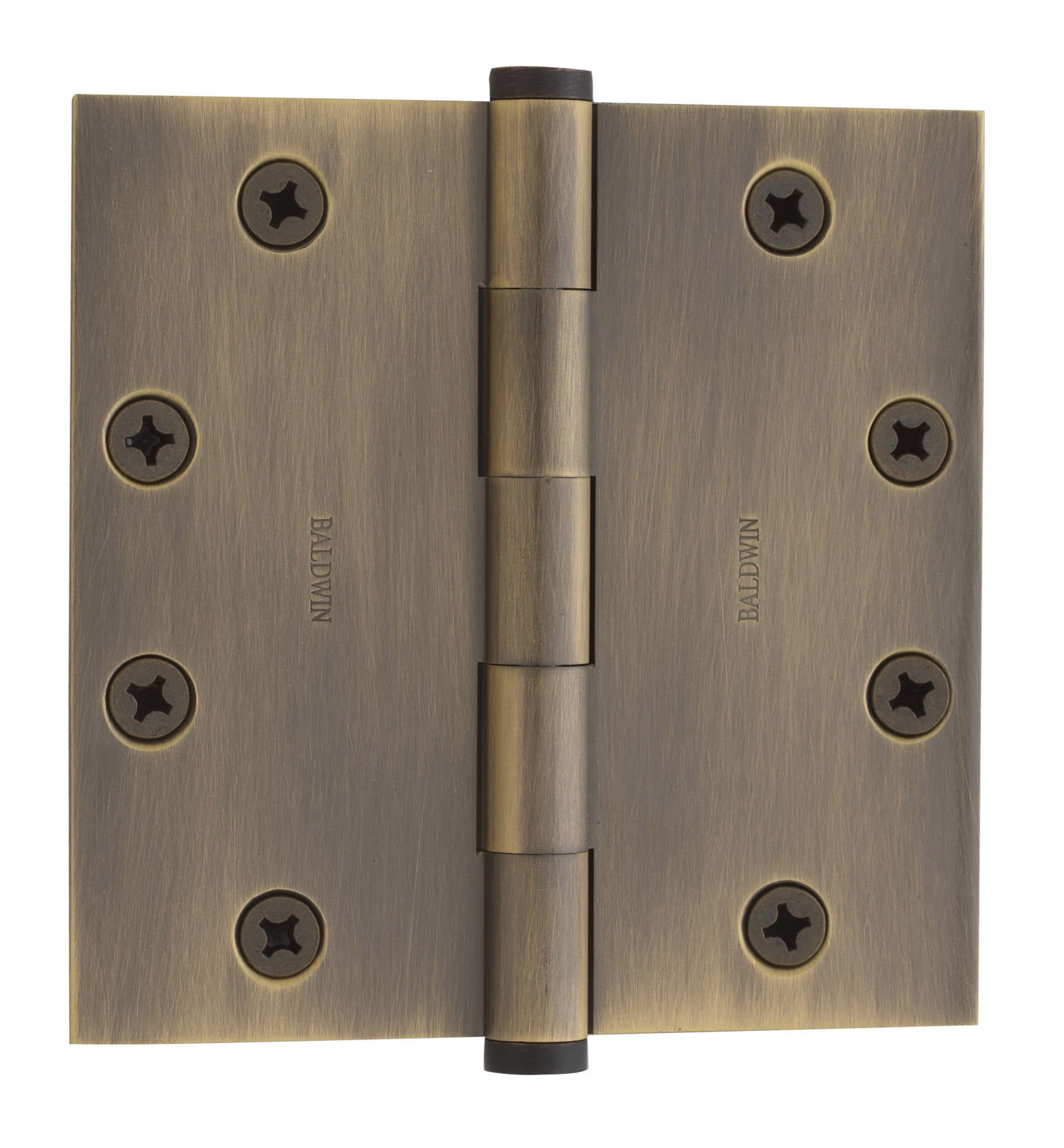 Antique Brass Square Corner Cabinet Hinge with Removable Pin