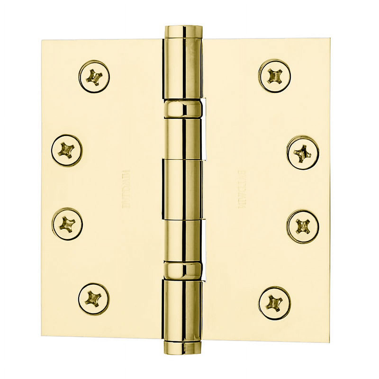 Baldwin 1046031I 4.5 x 4.5 in. Ball Bearing Hinge&#44; Non-Lacquered Brass - image 1 of 3