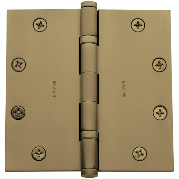 Baldwin 1051033I 5 x 5 in. Ball Bearing Hinge, Vintage Brass