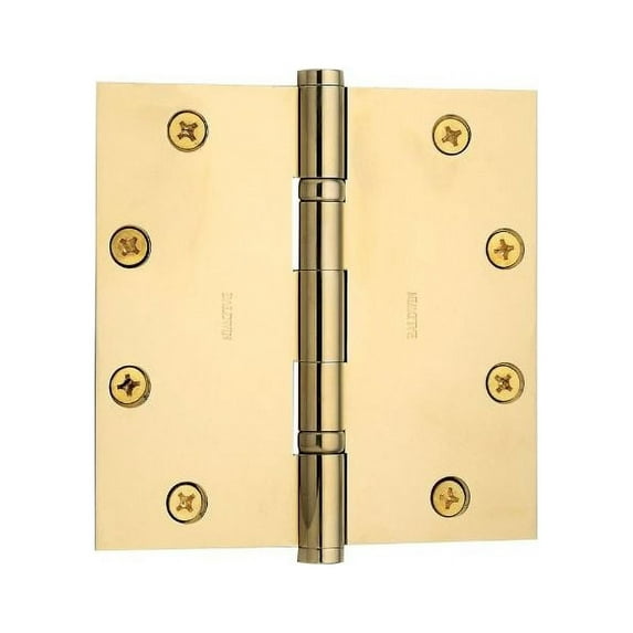 Baldwin 1051060I Satin Brass and Brown General Hardware 5" x 5" x .146" Solid...