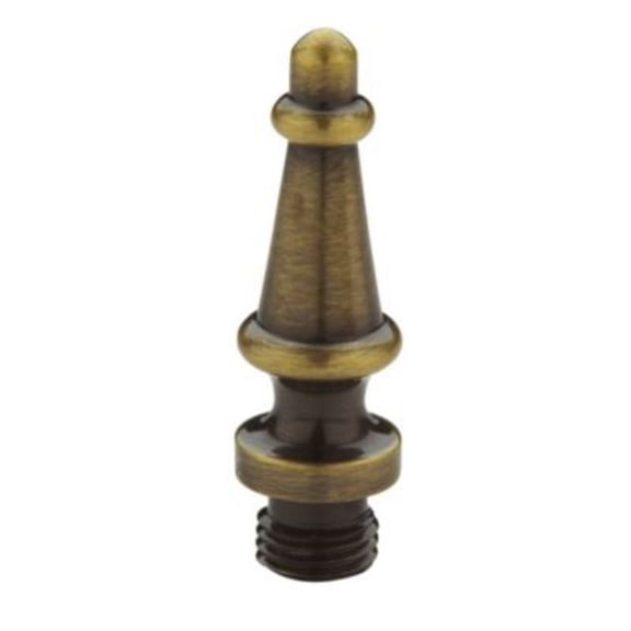 Baldwin 1083.I Set Of 2 Steeple Tip Radius Corner Hinge Finials - Brass