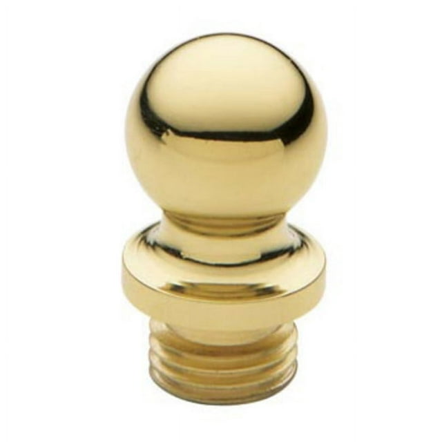 Baldwin 1090.I Solid Brass Ball Tip Finial For Square Corner Hinges (Quantity 2) - Brass
