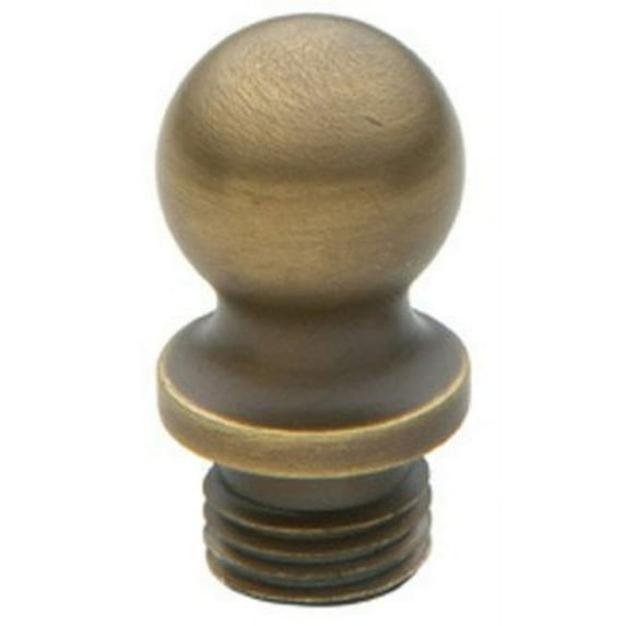 Baldwin 1090.I Solid Brass Ball Tip Finial For Square Corner Hinges (Quantity 2) - Brass