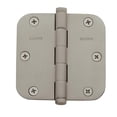 thumbnail image 1 of Baldwin 1135150I 3.5 x 3.5 in. Radius Corner Hinge, Satin Nickel, 1 of 7