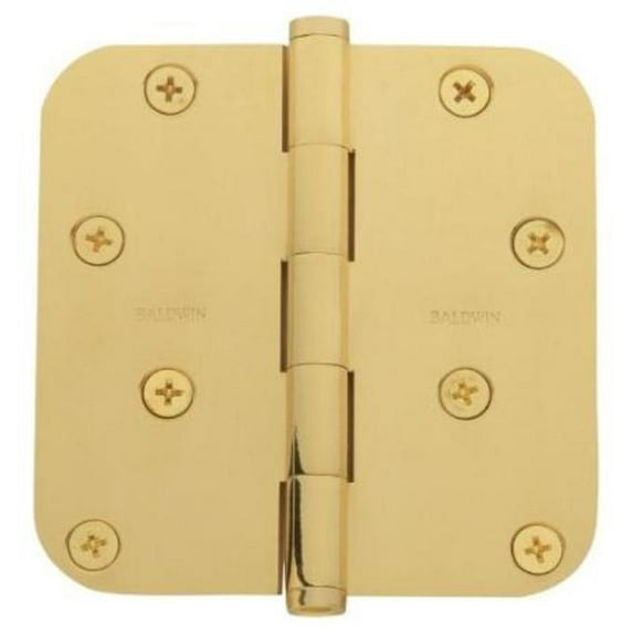 Baldwin 1140.I Plain Bearing Mortise Hinge Door Hinge 4 x 4 ;Satin Brass and Brown