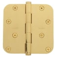 thumbnail image 1 of Baldwin 1140003I 0.625 in. Radius Corner Hinge, Polished Brass, 1 of 7