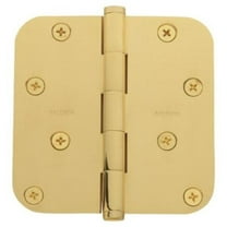 Baldwin 1140003I 0.625 in. Radius Corner Hinge, Polished Brass