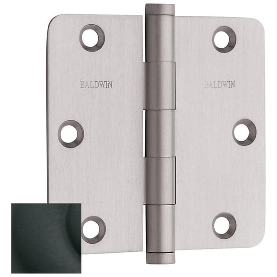 Baldwin 3.5'' H x 3.5'' W Butt Bearing Single Door Hinge