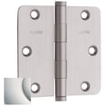 thumbnail image 1 of Baldwin 1435055I 3.5" X 3.5" Solid Brass 1/4" Radius Corner Plain Bearing Mortise Hinge -, 1 of 7