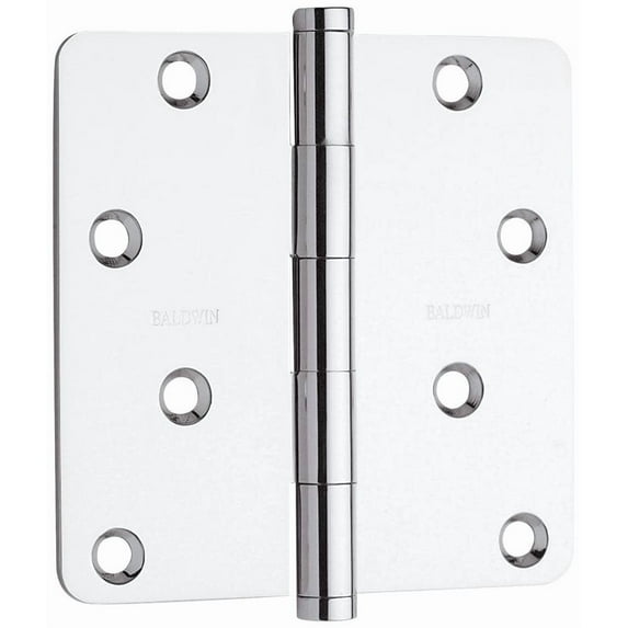 Baldwin 1440260I 0.25 Radius Mortise Hinge, Bright Chrome