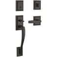 thumbnail image 1 of BALDWIN Torrey Pines Venetian Bronze Low Profile Single Cylinder Entry Door Handleset w/ Torrey Door Handle ft SmartKey Security, 1 of 7