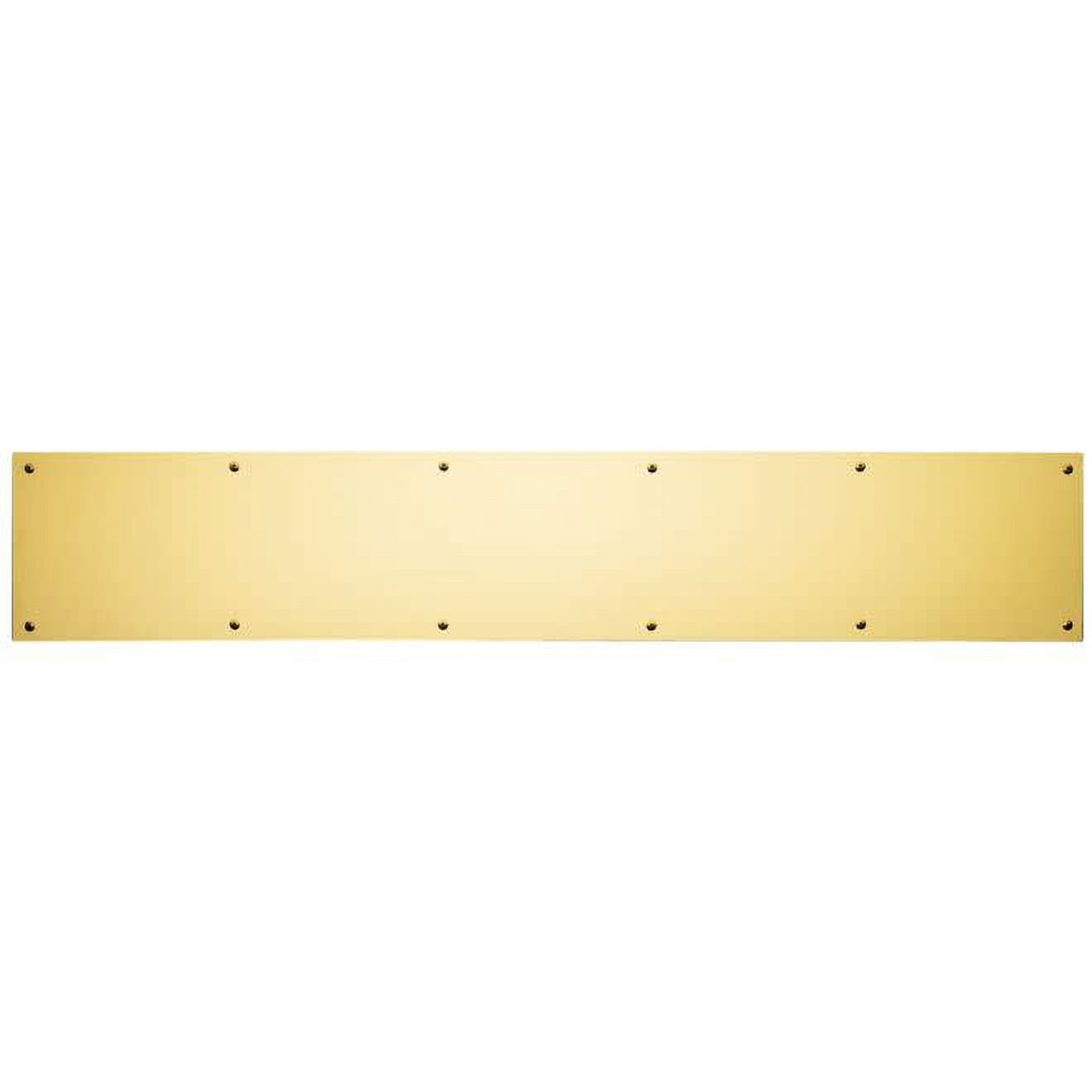 Lifetime Polished Brass 8" x 30" Kick Plate with Mounting Hardware