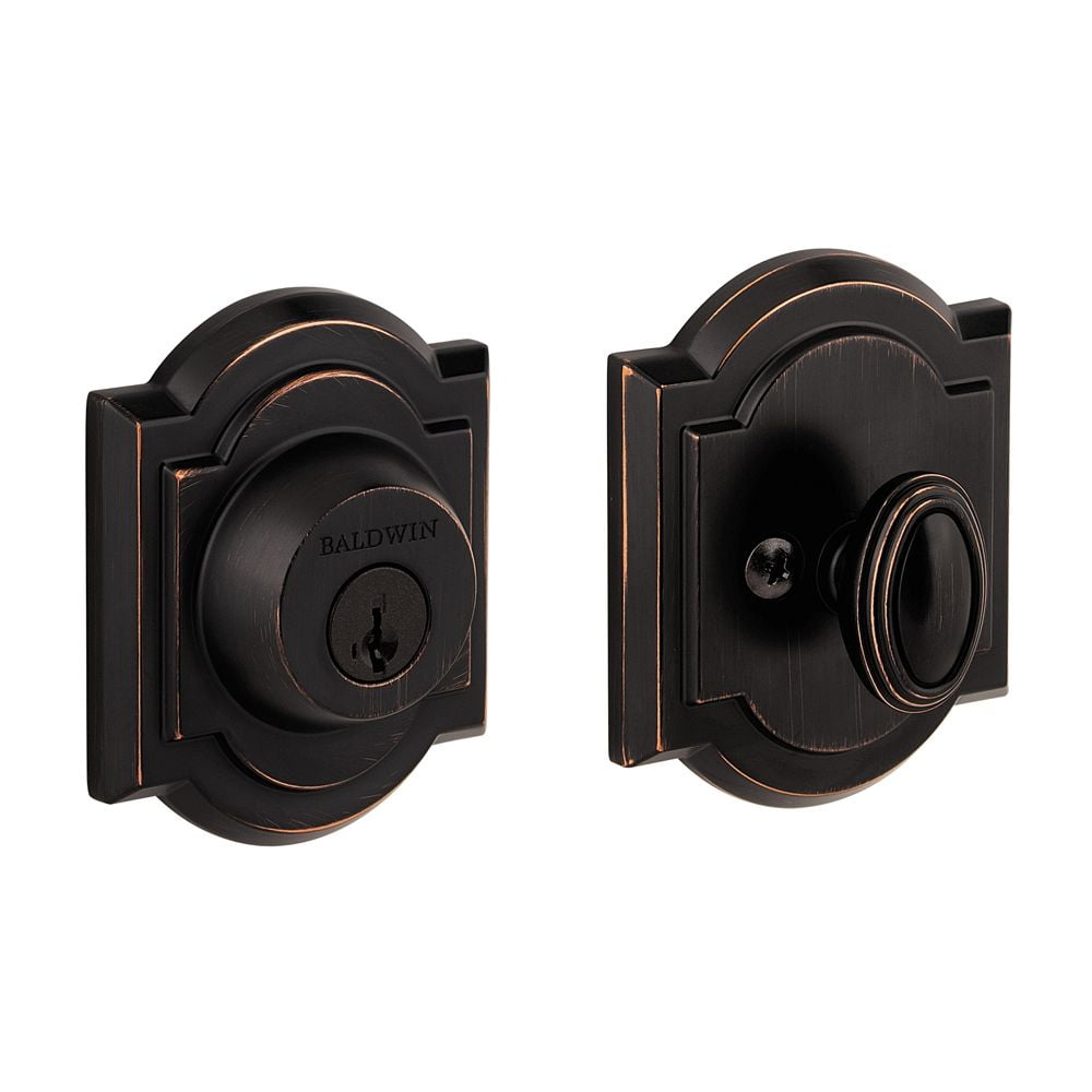 Venetian Bronze Single Cylinder Door Deadbolt