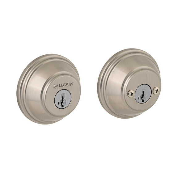 Baldwin 385 Round Dbl Cyl Deadbolt Featuring Smartkey in SN