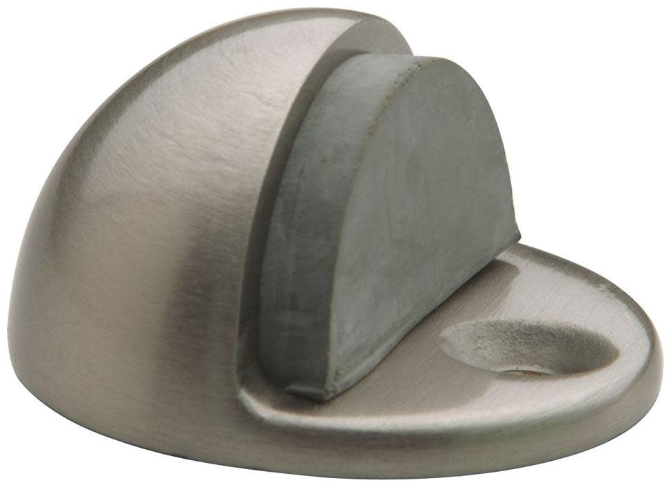 Baldwin 4000.150 Floor Type Half Dome Door Bumper, Satin Nickel