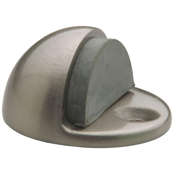 Baldwin 4000.150 Floor Type Half Dome Door Bumper, Satin Nickel